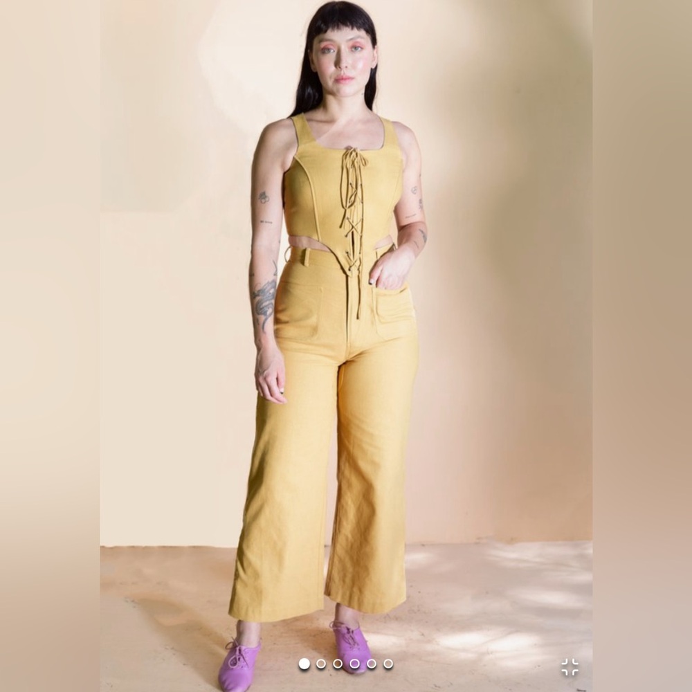 Samantha Pleet Realm Pants in Khaki CROPPED